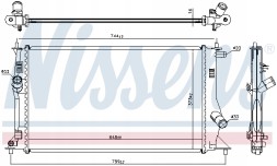 Nissens 68503 Радіатор, система охолодження двигуна nissens 68503