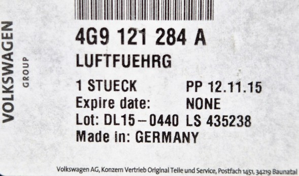 Audi OE 4G9121284A Audi a6 allroad повітряне кермо радіатора правий oe 4g9121284a нове