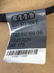 Audi OE 83H971104E 83H971104 E TAB 010 889 GB OEM audi q3 f3 wiązka zderzaka tył 83h971104e czujniki pdc instalacja tylnego zderzaka oem oe audi q3 f3 ДЖГУТ ПРОВОДКИ БАМПЕРА ЗАДНЬОГО AUDI Q3 F3 83H971104E + ДАТЧИКИ PDC