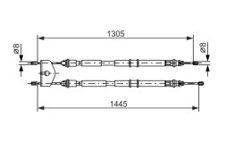 1987477732 BOSCH Трос гальма