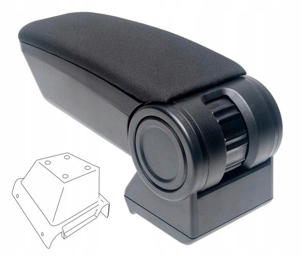 Rati V05232A Підлокітник Armster 3, Skoda Fabia III, 2014-2021, тканина