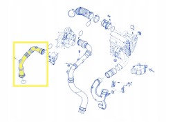 PP 01 0950 RURA TURBINY INTERCOOLERA WĄŻ PRZEWÓD TURBO RENAULT FLUENCE GRAND SCENIC MEGANE SCENIC 1.6 dCi 144603264R Proparts Krawczyk 144603264R підзарядний повітряний шнур