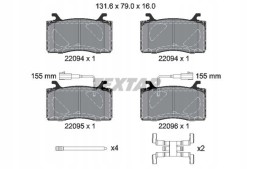 Textar 2209401 Колодки хам. Альфа р. Giulia 2,0/2,2 d 15- 2209401 textar