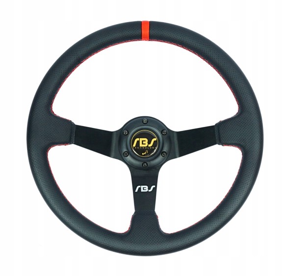 RBS Technology RBS-KZ-16+E36 Спортивне кермо RBS Technology шкіра перфорована 35/9см + наба BMW E36