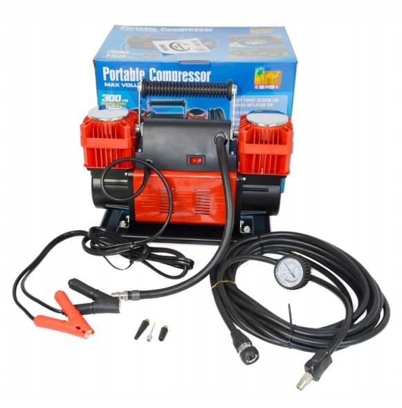 4UP 3004UP ДВОПОРШНЕВИЙ КОМПРЕСОР 300Л/ХВ OFF ROAD 12V 90A 4x4
