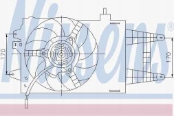 Nissens 85162 Вентилятор радіатора fiat