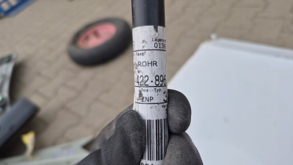 Volkswagen OE 1H0422896 ORG VW GOLF III MK3 ТРУБКА ОХОЛОДЖЕННЯ ГІДРОПІДСИЛЮВАЧА 1H0422896