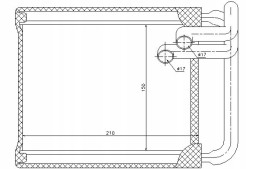 Nissens NIS77632(EXT) Nissens обігрівач (150х210х27) hyundai i30 kia c
