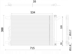 Mahle AC 915 000S Конденсатор, кондиціонер mahle ac 915 000s