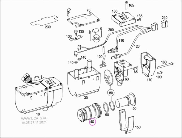 Mercedes-Benz OE A0038357101 Теплообмінник mercedes а0038357101 оригінал