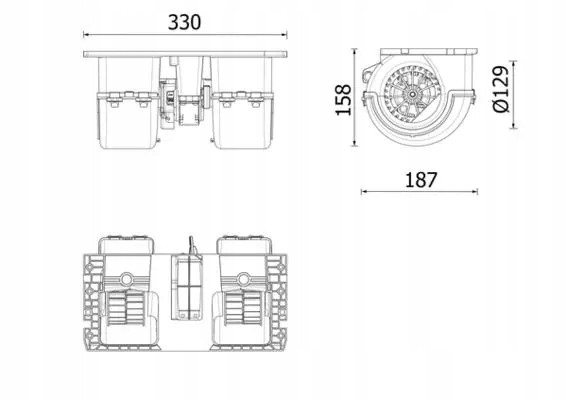 Mahle AB 350 000P Повітродувний вентилятор припливу ab 350 000p mahle