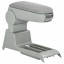 VidaXL G06235390 Регульований підлокітник зі schowkiem для VW Polo/Cross Polo 2001-2009, сірий