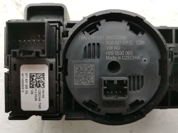 Volkswagen OE 5QS927531C, DWP5QS927531COE Панель перемикачів VW Tiguan III 5QS927531C Нова оригінальна