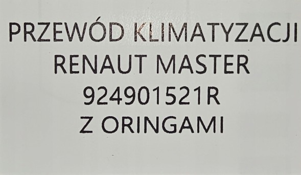Renault OE 924901521R RENAULT OE ORG ШНУР КОНДИЦІОНУВАННЯ ПОВІТРЯ RENAULT MASTER III / МАСТЕР III ЛІФТ