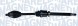 MAGNETI MARELLI 302004190308 Приводний вал magneti marelli 302004190308