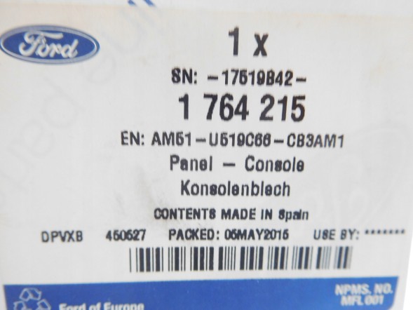 Ford OE FORD GRAND C-MAX MK2 Консоль стелі OE 1764215