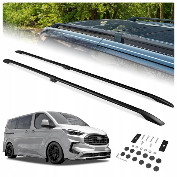 CHROMEMASTER OM-RR-D0132LB-P64 Багажник на дах рейлінги для FORD E-TOURNEO CUSTOM I 2023- LONG | ДОВГИЙ