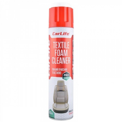 CF651 CARLIFE Пінний очисник текстилю CARLIFE TEXTILE FOAM CLEANER 650мл