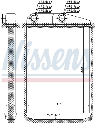 73989 NISSENS Радіатор системи опалення салона
