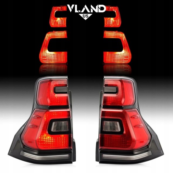 VLAND 818191-1 mhm Комплект задніх ліхтарів Vland LED Red Tuning для Toyota Land Cruiser 150 FJ150 2009-2016