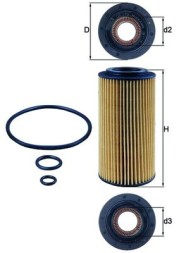 OX179D MAHLE ORIGINAL Фільтр мастил
