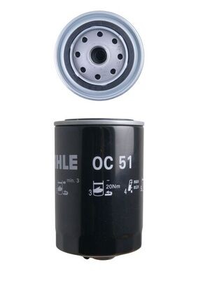 OC51 MAHLE ORIGINAL Фільтр мастил
