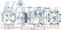 Nissens 89071 Компресор компресора кондиціонера 89071 nissens