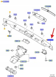 Ford OE РУЧКА ЗАДНЯ S-MAX GALAXY 2006-15 1591668_ 6М21-R43400-AAXWAA