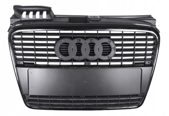 AutoDor 8421291388 Решітка радіатора AutoDor чорна для Audi A4 B7 2004-2007 передня заміна