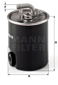 WK 842 18 MANN FILTER Фільтр палива