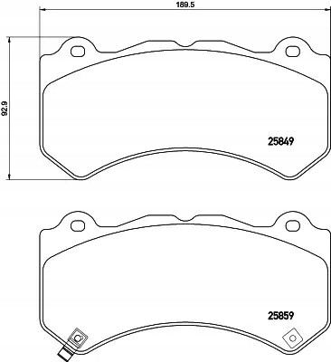 Textar 2584901 Textar 2584901 гальмівні колодки передні jeep grand cherokee iv