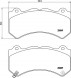 Textar 2584901 Textar 2584901 гальмівні колодки передні jeep grand cherokee iv