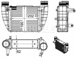 Mahle CI 486 000S Охолоджувач повітря інтеркулер ci 486 000s mahle