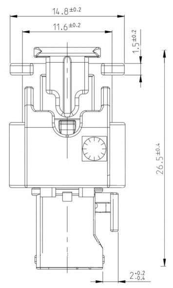 e-connectors 42831800/4H0973323/3-1718643-1/100 Вилки типу 4H0973323 (100 штук - тільки корпус)