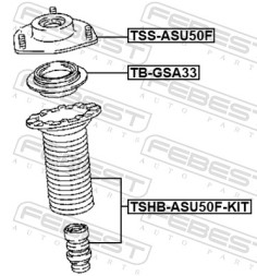 TSS ASU50F FEBEST Опора амортизатора