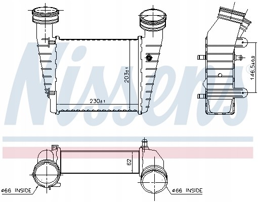 Nissens 96680 Інтеркулер nissens 96680