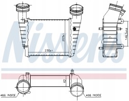 Nissens 96680 Інтеркулер nissens 96680