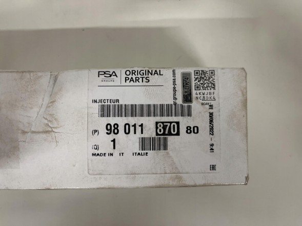 PSA ФОРСУНКА ADBLUE CITROEN PEUGEOT 9801187080 ОРИГІНАЛ