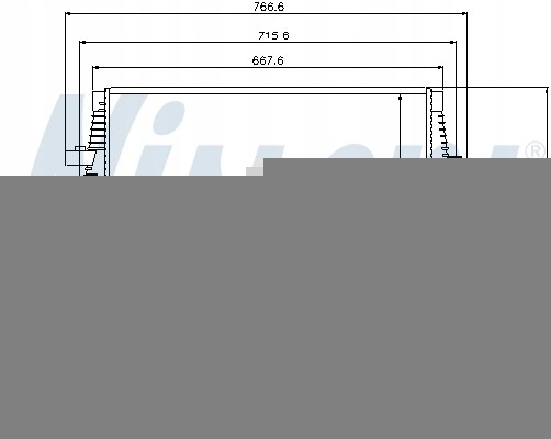 Nissens 96644 Інтеркулер alfa 159 05- 1.9jtd m/a kl+/-