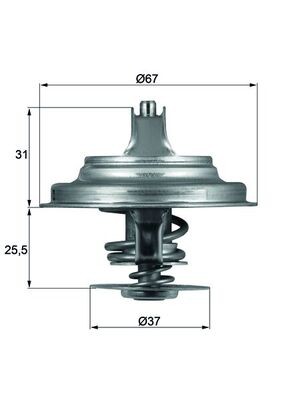 TX 25 87D MAHLE ORIGINAL Термостат