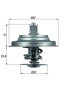 TX 25 87D MAHLE ORIGINAL Термостат