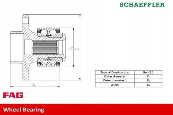 Schaeffler FAG 713 6683 00 Підшипник переднього колеса 713 6683 00 fag mercedes