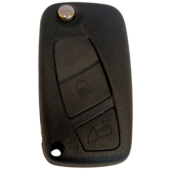 Fiat OE 735506984 Ключ-брелок Fiat з нарізним лезом, 2 кнопки, OE 71749162, для Bravo, Punto, Ducato