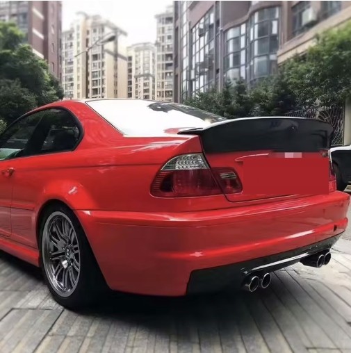 Китай 847VCP908 ЛОТКА СПОЙЛЕР НАКЛАДКА BMW E46 СЕДАН CSL СТИЛІ СПОЙЛЕР ЧОРНИЙ ГЛЯНЕЦЬ