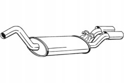 Bosal 105-127 Кінцевий глушник bos105-127 105-127