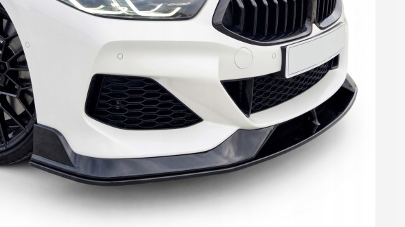 BM G14/G15-0501002 dokładka przód bmw 8 G14 G15 AC STYLE czarny połysk Сплітер переднього бампера для BMW 8 G15 G14 2018-2026, сплітер бампера в стилі AC