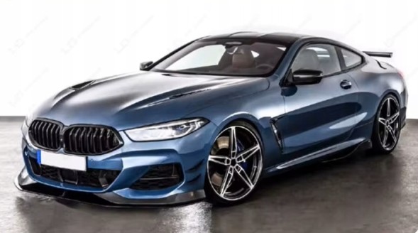 BM G14/G15-0501002 dokładka przód bmw 8 G14 G15 AC STYLE czarny połysk Сплітер переднього бампера для BMW 8 G15 G14 2018-2026, сплітер бампера в стилі AC