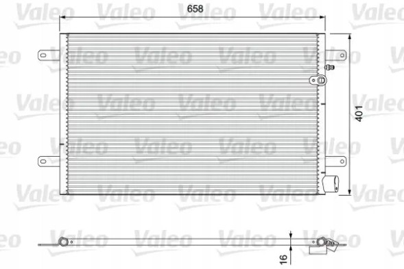 Valeo 814004 Конденсатор радіатора кондиціонування повітря 814004 valeo audi