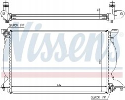 Nissens 60302A Радіатор охолодження 60302a nissens audi a4 b6 (8e2)