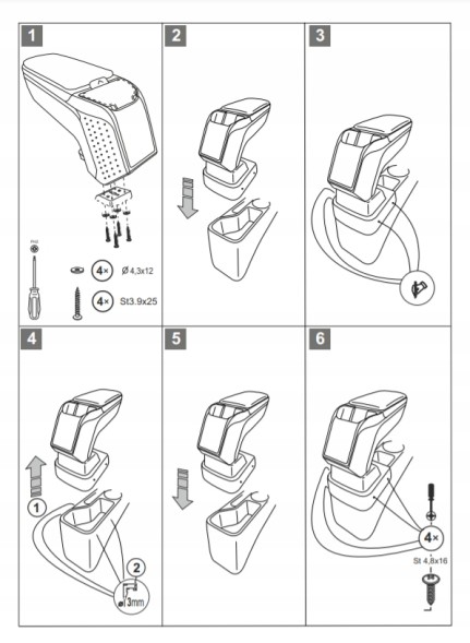 Китай V01466 ПІДЛОКІТНИК LUXUS ARMSTER 2 HYUNDAI i20 2020-